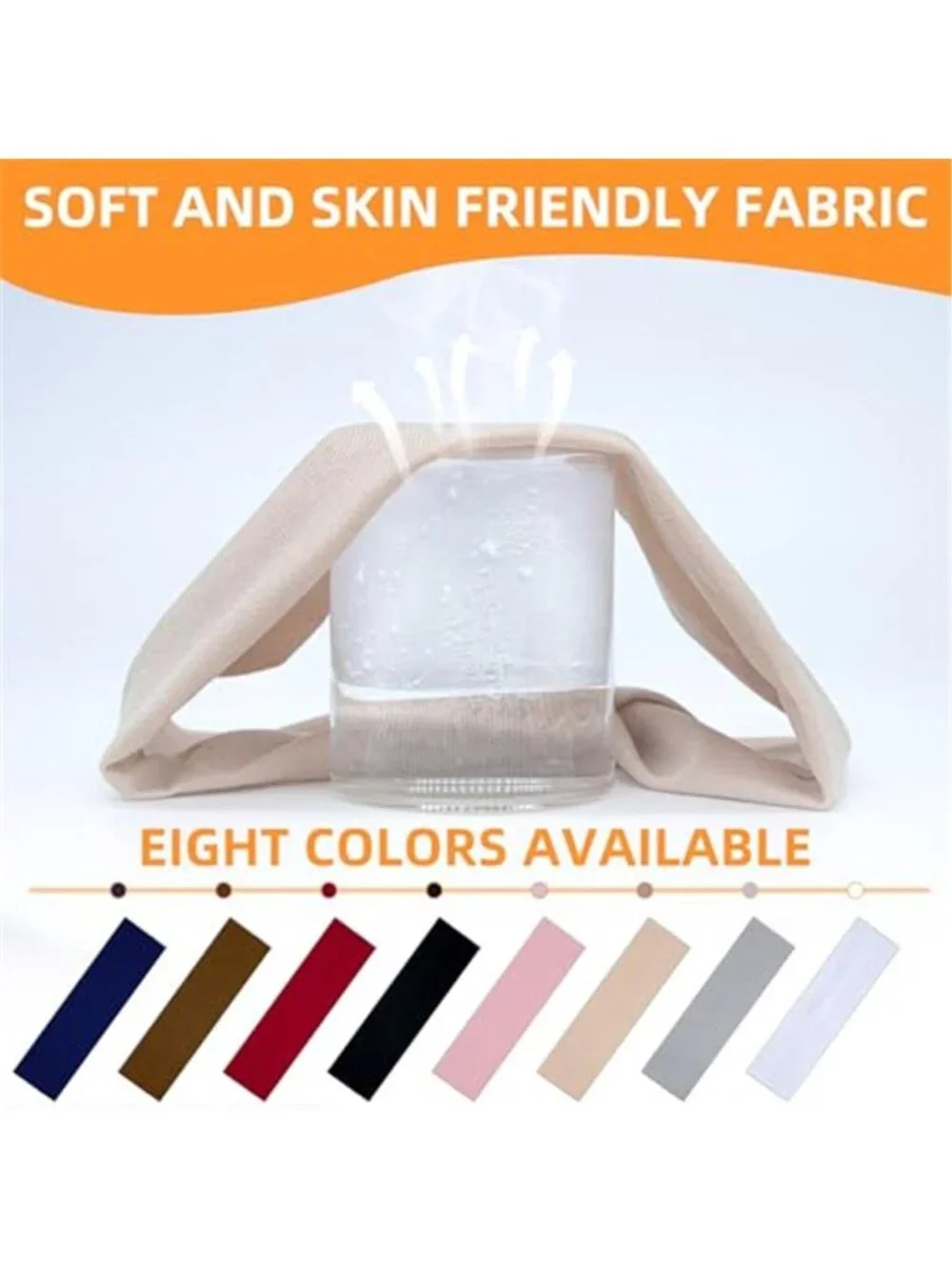 Headbands for Women 8PCS, Summer-Exclusive Elastic Non Slip Hair Head Bands